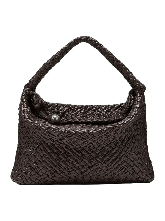 Maxi Intreccio Leather Shoulder Bag Maxi Intreccio Leather Shoulder Bag