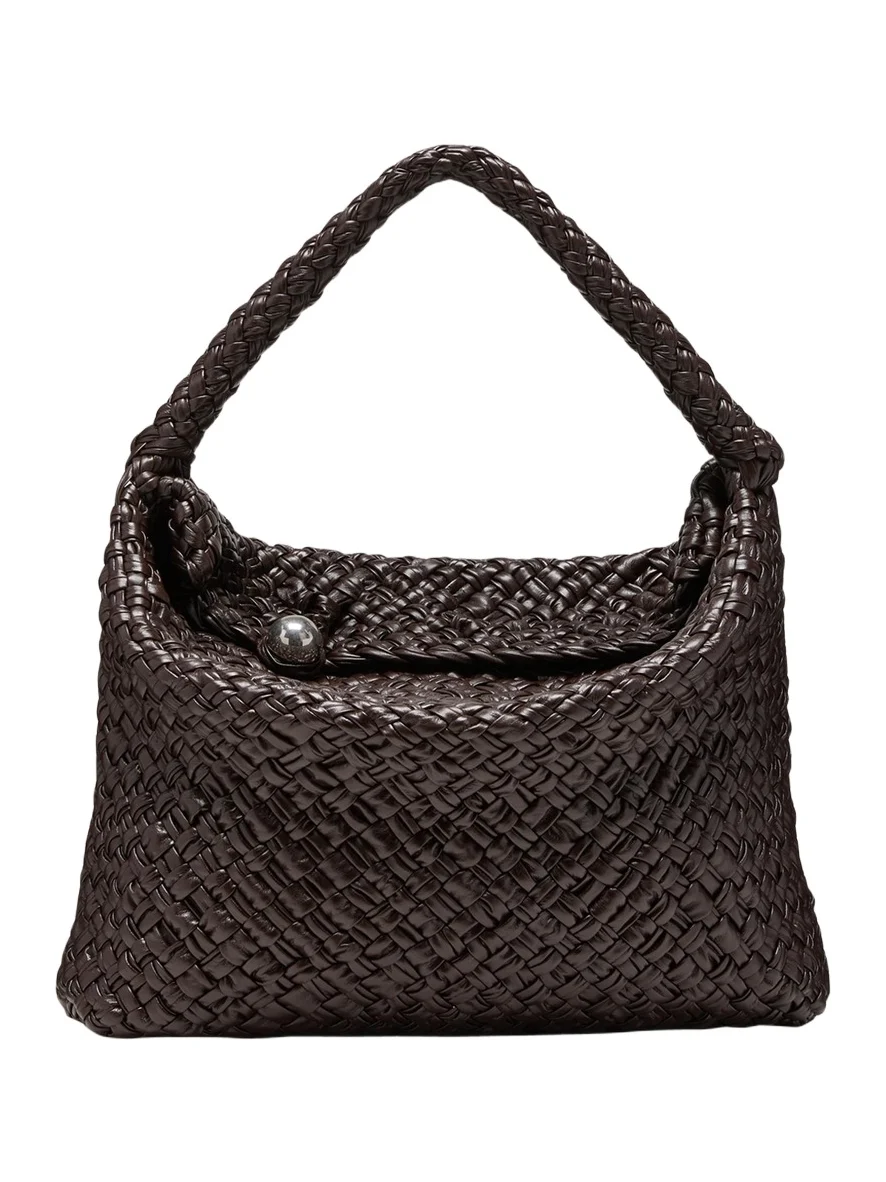 Maxi Intreccio Leather Shoulder Bag Maxi Intreccio Leather Shoulder Bag