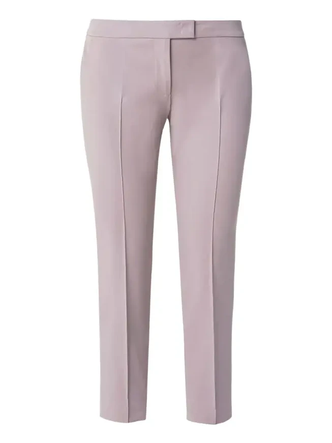 Frankie Straight-Leg Cotton-Stretch Cropped Pants Frankie Straight-Leg Cotton-Stretch Cropped Pants
