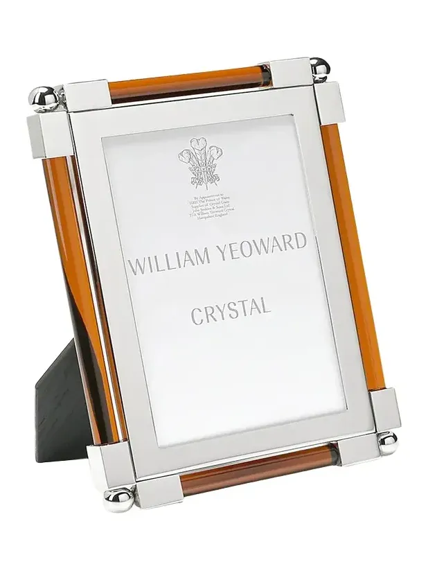 William Yeoward Crystal New Classic Amber Frame, 4 x 6