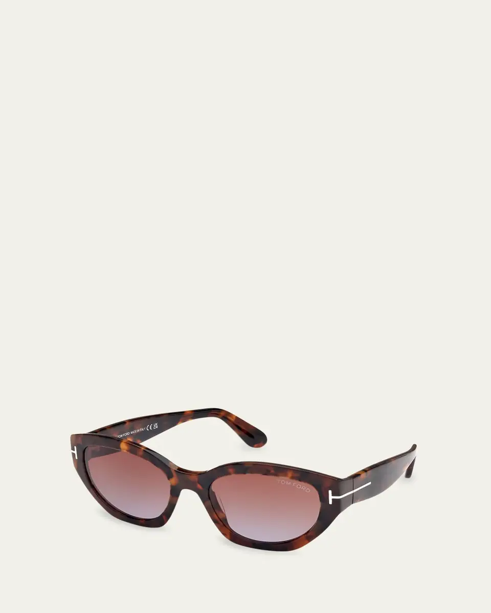Tom Ford Signature T Acetate Cat-Eye Sunglasses | Thumbnail 2