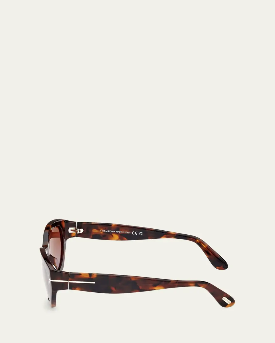 Tom Ford Signature T Acetate Cat-Eye Sunglasses | Thumbnail 3
