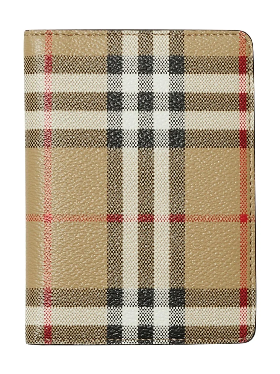 Check Bifold Passport Holder Check Bifold Passport Holder