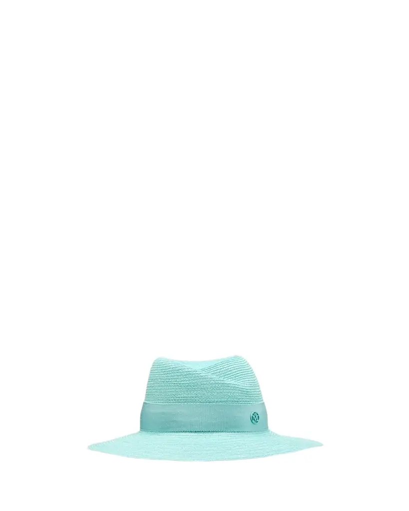 Virginie Seasonal Iconic Aqua Straw Fedora