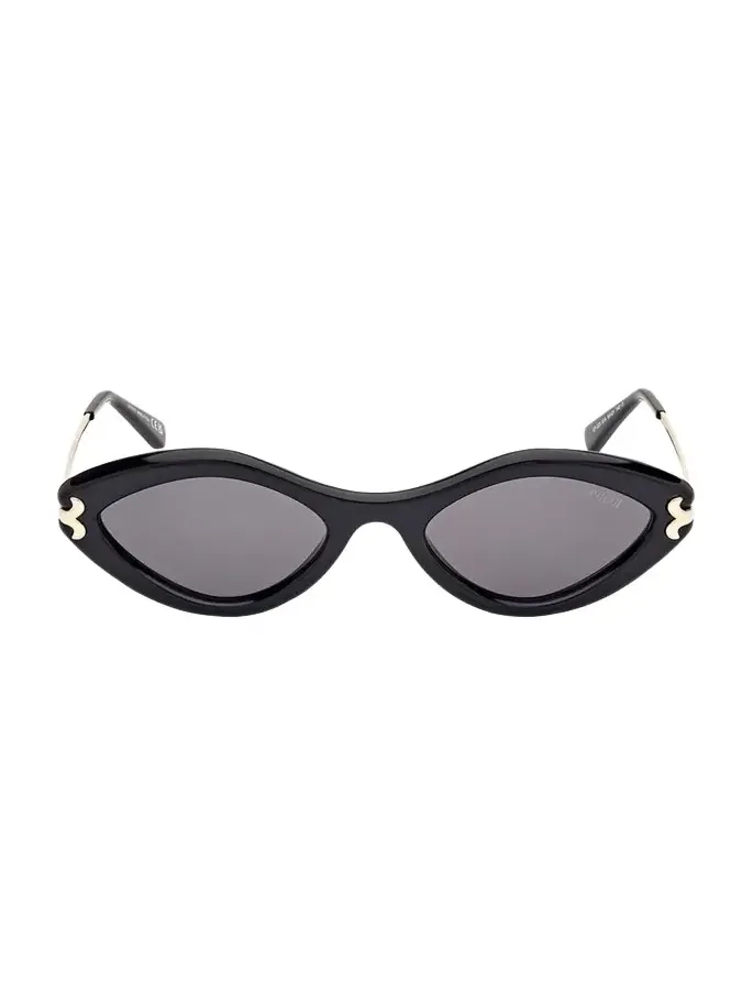 Logo Acetate & Metal Oval Sunglasses Logo Acetate & Metal Oval Sunglasses