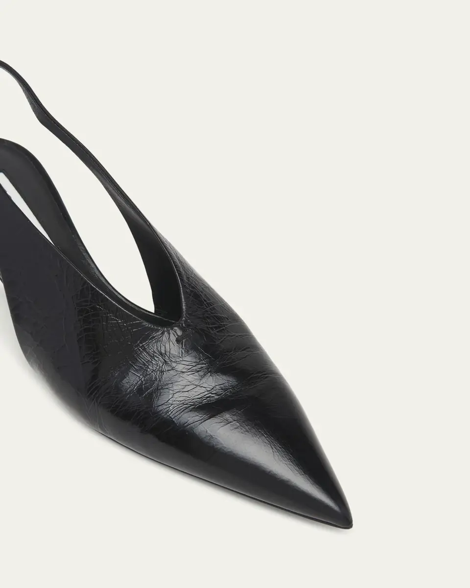 Jil Sander Calfskin Slingback Ballerina Pumps | Thumbnail 5 Jil Sander Calfskin Slingback Ballerina Pumps | Thumbnail 5