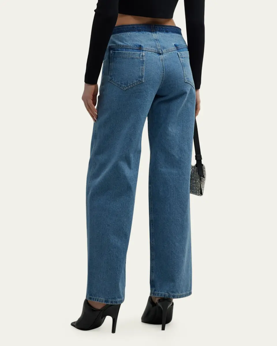 Christopher Esber Deconstructed Denim Straight-Leg Jeans | Thumbnail 3 Christopher Esber Deconstructed Denim Straight-Leg Jeans | Thumbnail 3