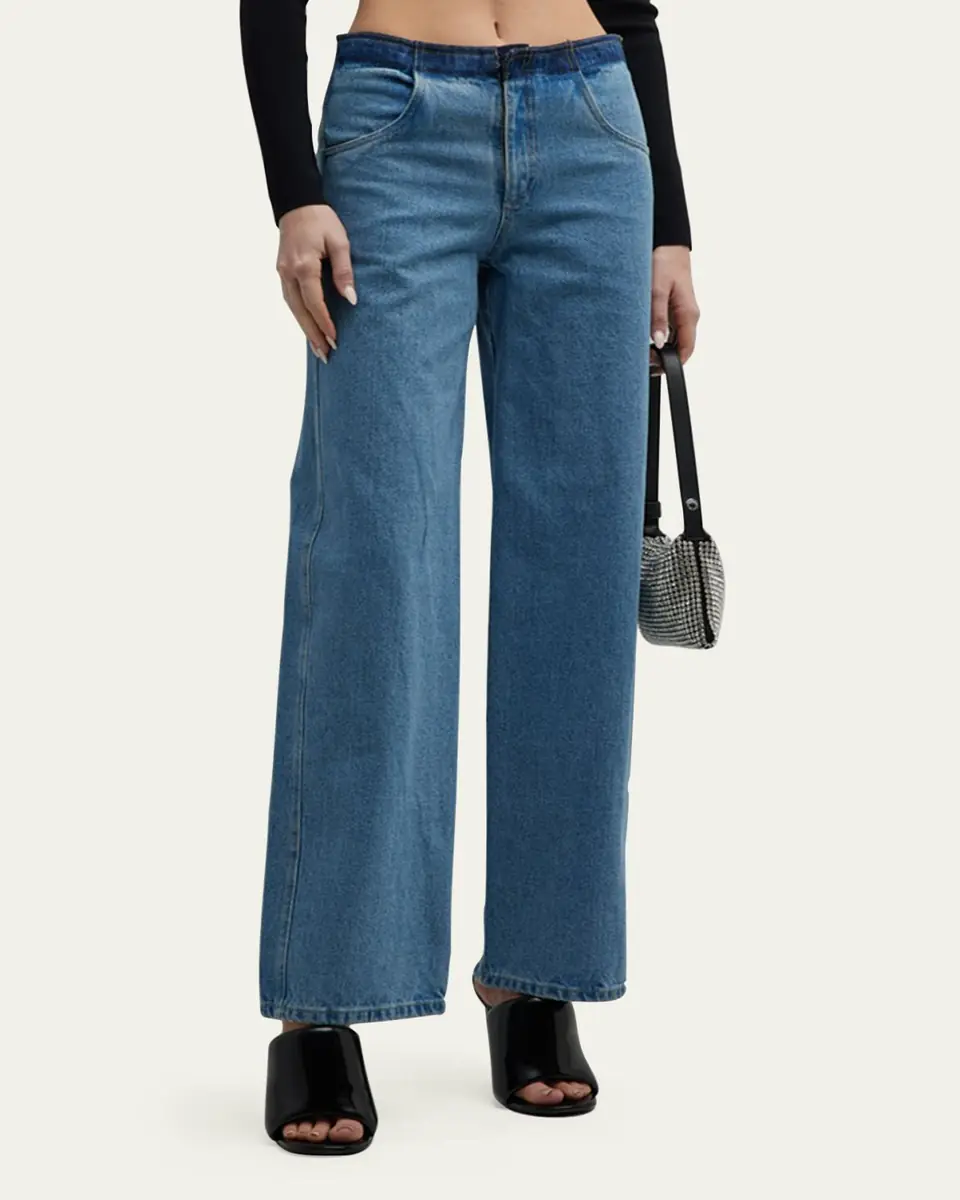 Christopher Esber Deconstructed Denim Straight-Leg Jeans | Thumbnail 4 Christopher Esber Deconstructed Denim Straight-Leg Jeans | Thumbnail 4