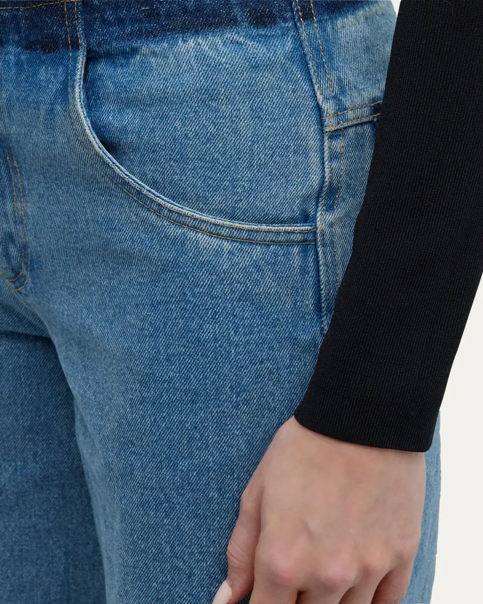Christopher Esber Deconstructed Denim Straight-Leg Jeans | Thumbnail 5 Christopher Esber Deconstructed Denim Straight-Leg Jeans | Thumbnail 5