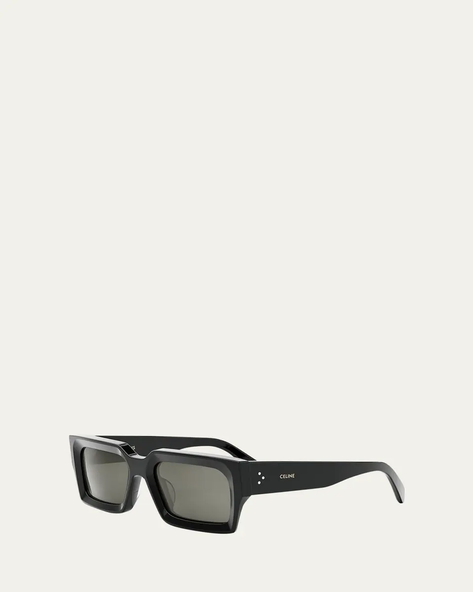 Celine Men's 3-Dot Acetate Rectangle Sunglasses | Thumbnail 2 Celine Men's 3-Dot Acetate Rectangle Sunglasses | Thumbnail 2