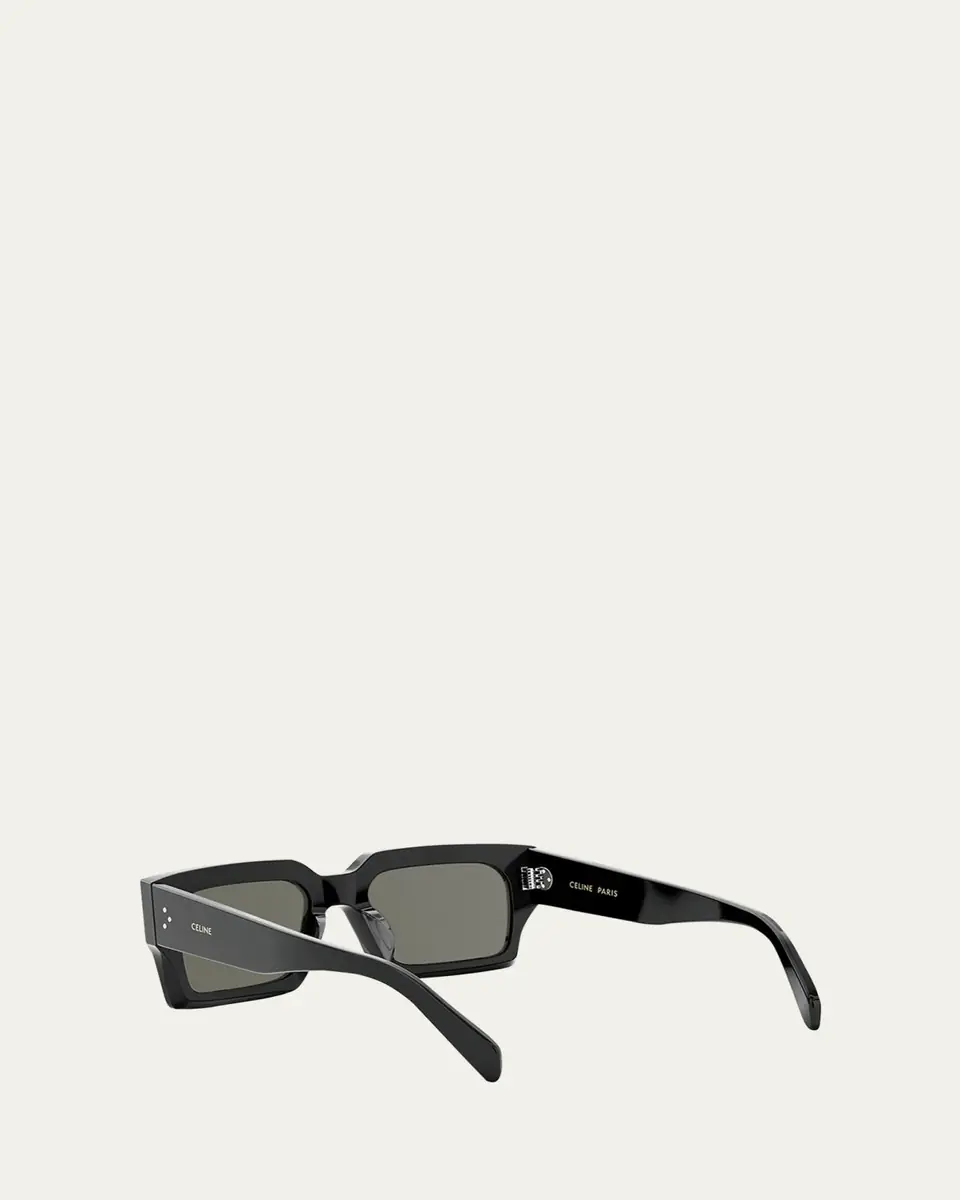 Celine Men's 3-Dot Acetate Rectangle Sunglasses | Thumbnail 3 Celine Men's 3-Dot Acetate Rectangle Sunglasses | Thumbnail 3