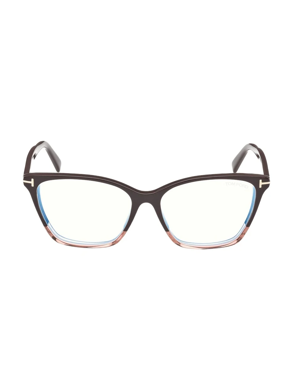 Blue Blocking Two-Tone Acetate Cat-Eye Glasses