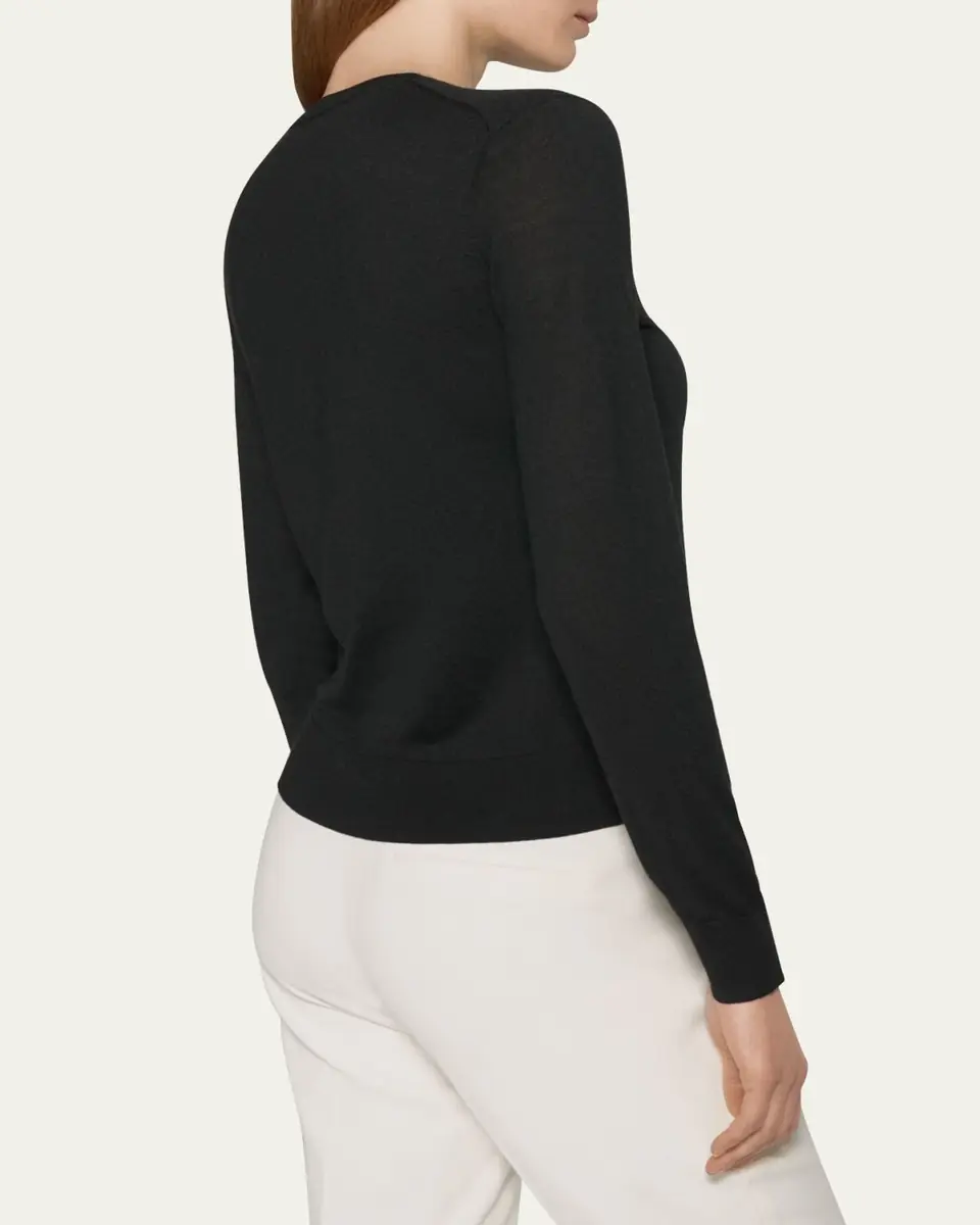 Theory Regal Merino Wool Knit Crewneck Top | Thumbnail 3