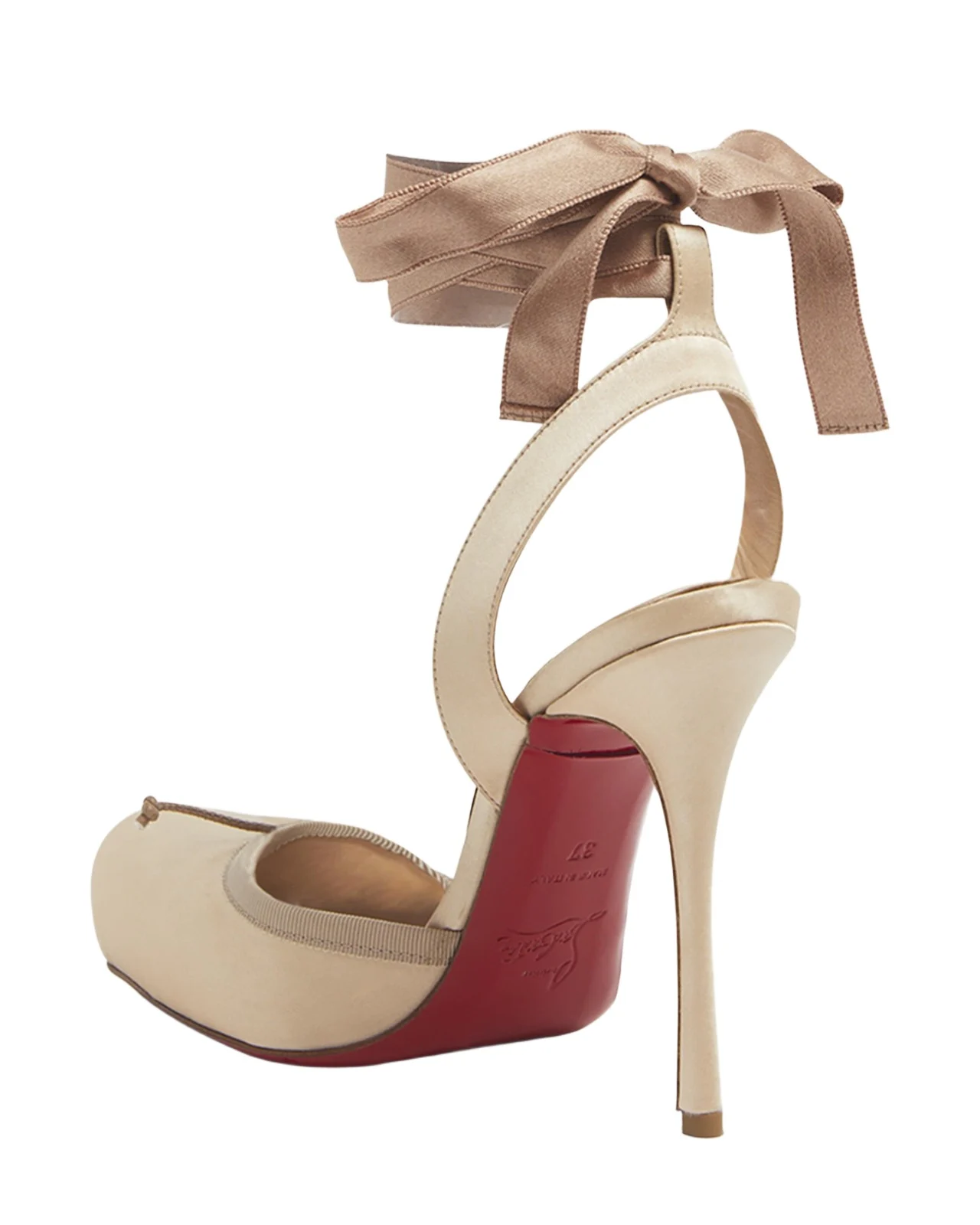 100mm Cassia Silk Ankle-Tie Ballerina Pumps 100mm Cassia Silk Ankle-Tie Ballerina Pumps