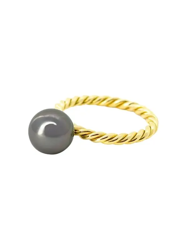 Haute Victoire Tahitian Pearl Hand Twisted Ring
