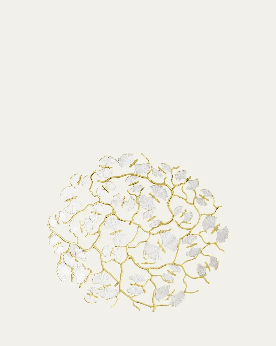 Michael Aram Butterfly Ginkgo White & Gold Centerpiece Bowl | Thumbnail 2 Michael Aram Butterfly Ginkgo White & Gold Centerpiece Bowl | Thumbnail 2