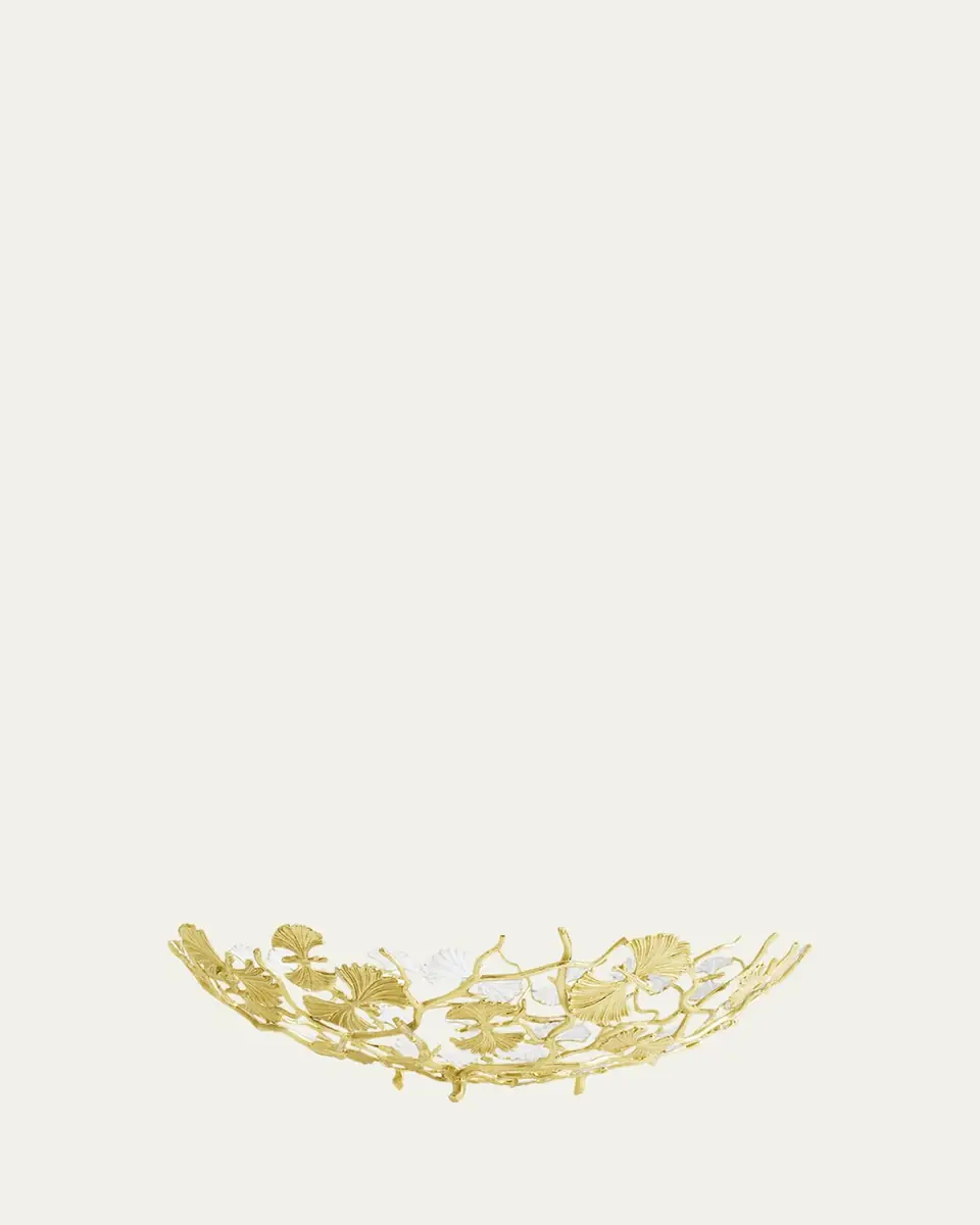 Michael Aram Butterfly Ginkgo White & Gold Centerpiece Bowl | Thumbnail 3 Michael Aram Butterfly Ginkgo White & Gold Centerpiece Bowl | Thumbnail 3