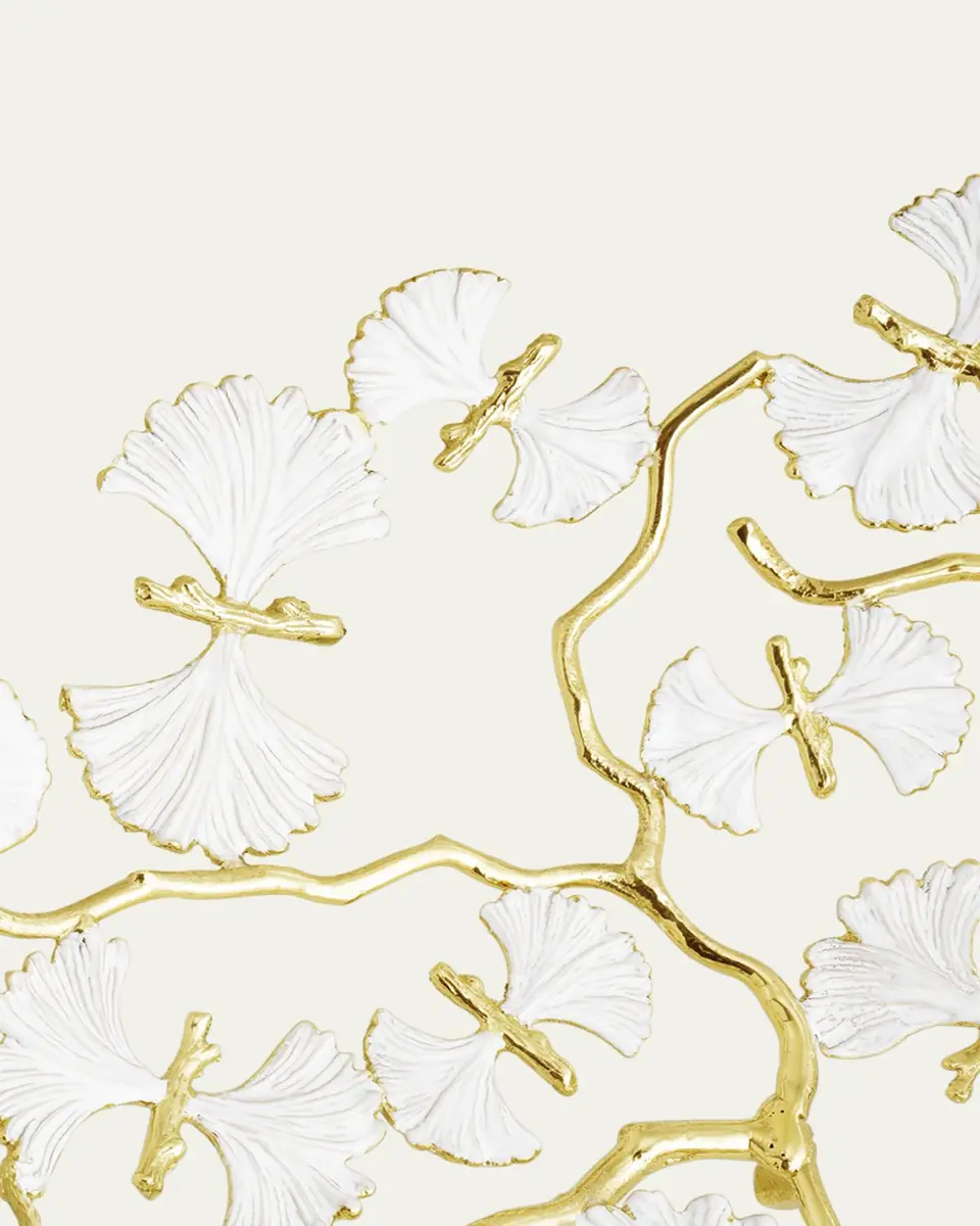 Michael Aram Butterfly Ginkgo White & Gold Centerpiece Bowl | Thumbnail 4 Michael Aram Butterfly Ginkgo White & Gold Centerpiece Bowl | Thumbnail 4