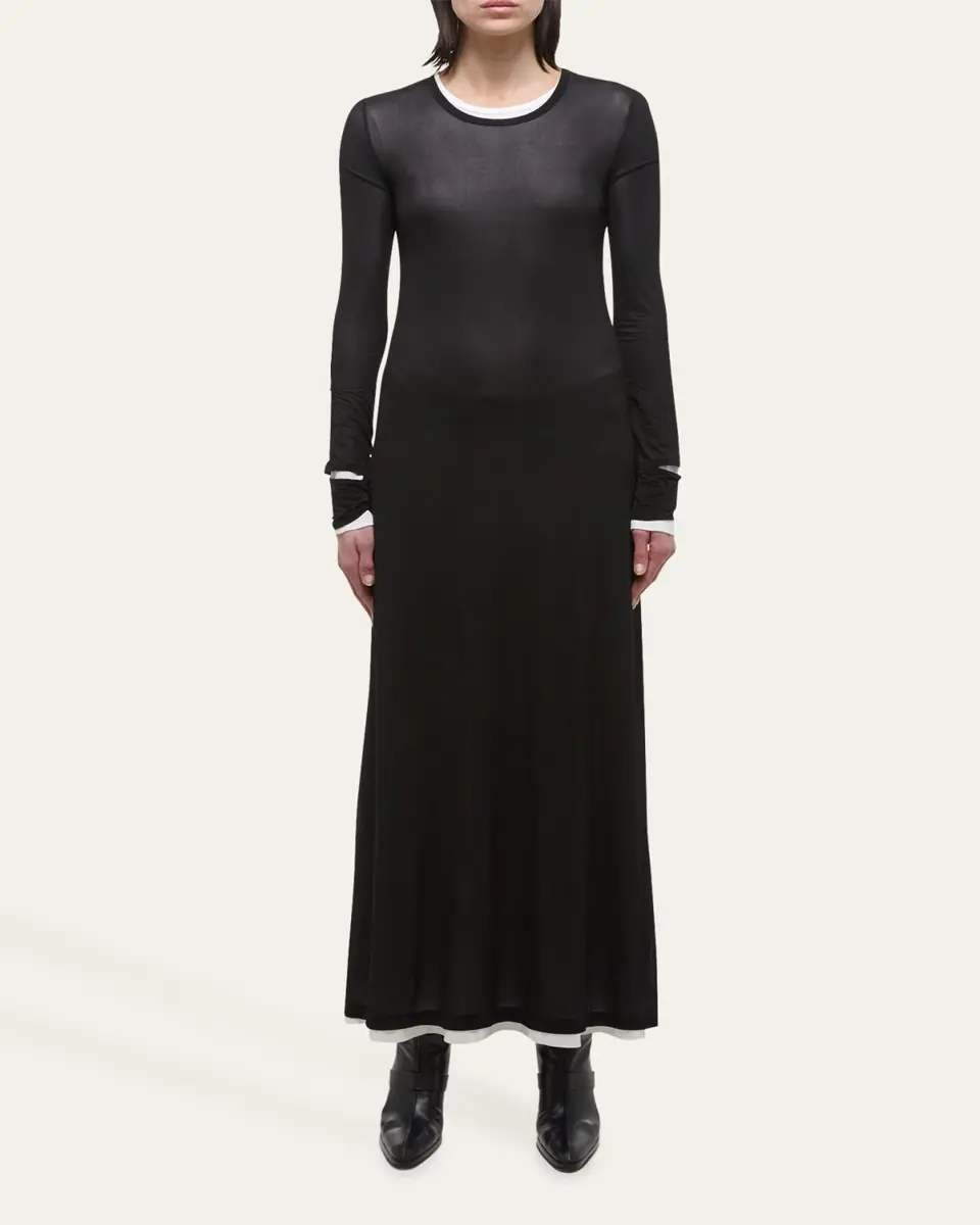 Helmut Lang Double-Layer Maxi Dress | Thumbnail 2
