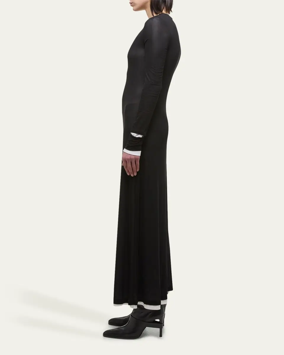 Helmut Lang Double-Layer Maxi Dress | Thumbnail 4
