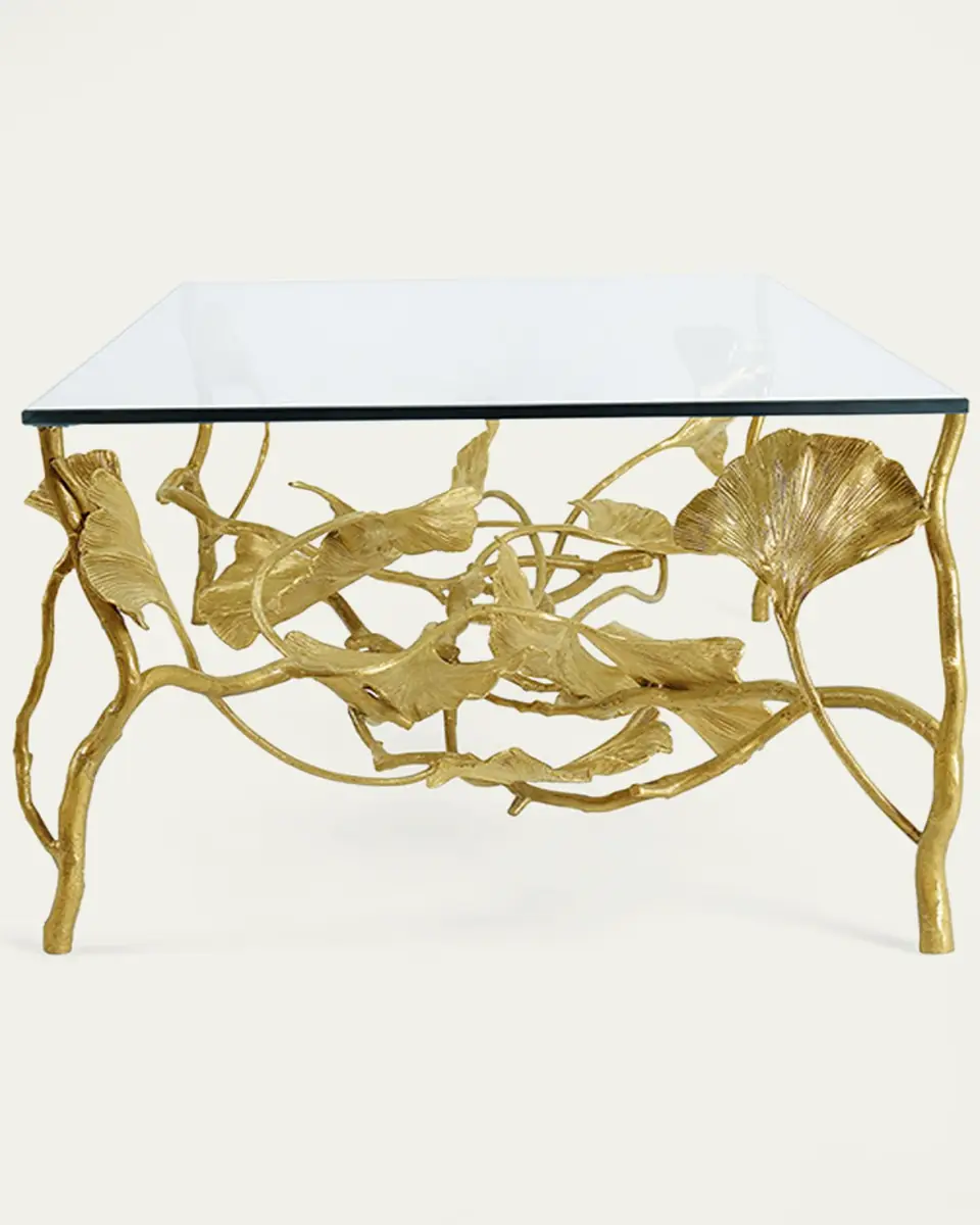 Michael Aram Golden Ginkgo Coffee Table | Thumbnail 4