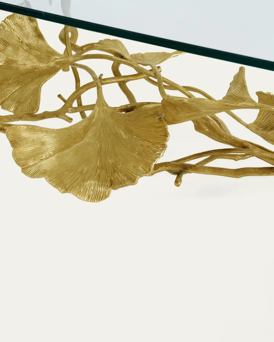 Michael Aram Golden Ginkgo Coffee Table | Thumbnail 5
