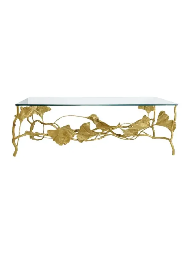 Michael Aram Golden Ginkgo Coffee Table