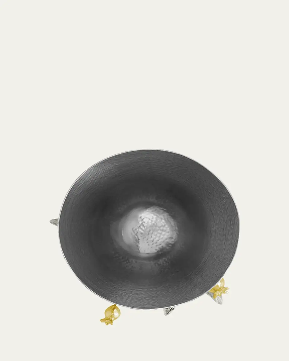 Michael Aram Pomegranate Silver & Gold Vase with 24K Goldplate | Thumbnail 4