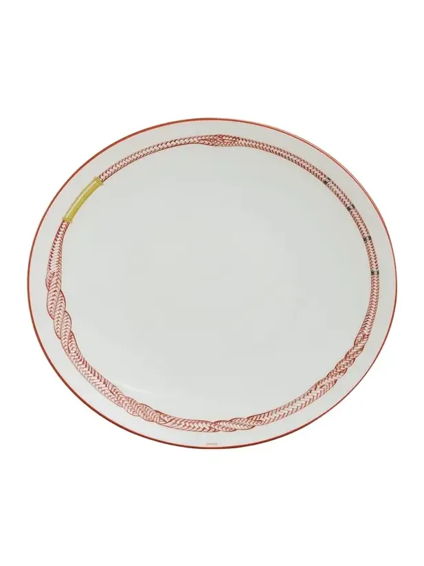 HERMÈS Tressages Equestres Dinner Plate