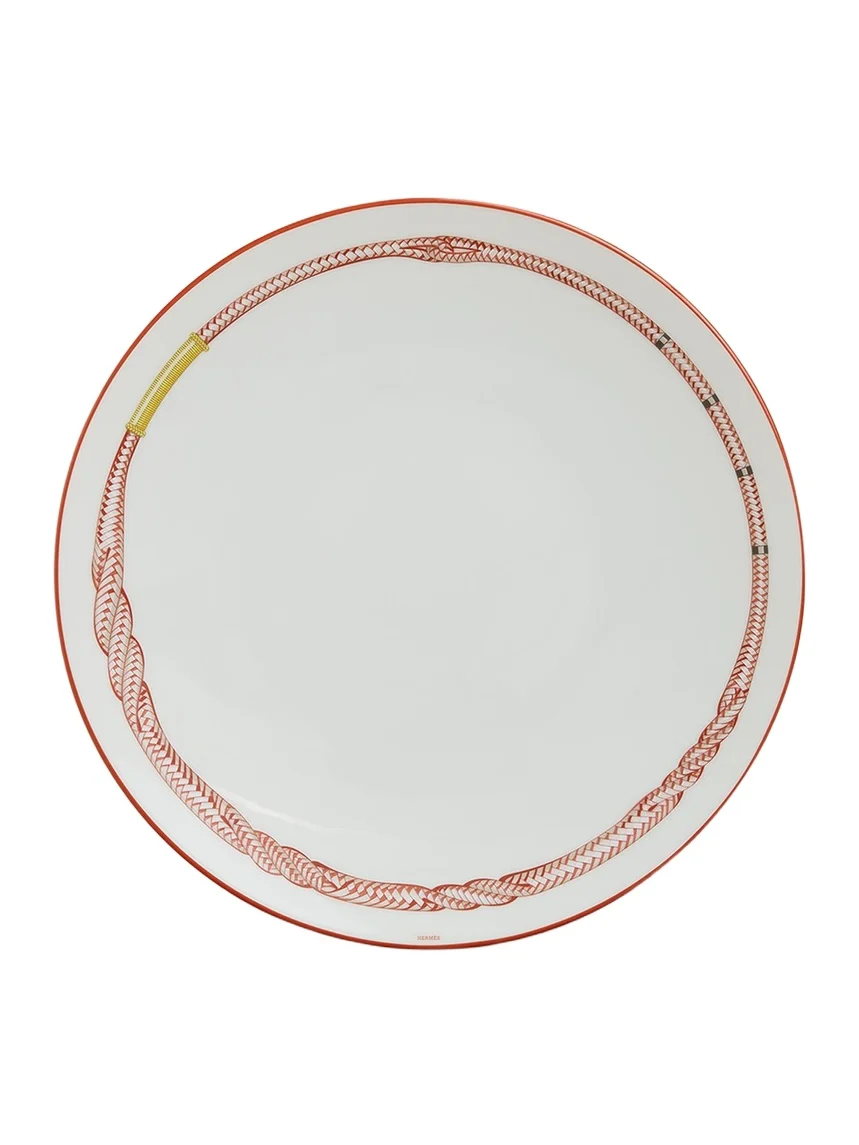 HERMÈS Tressages Equestres Dinner Plate