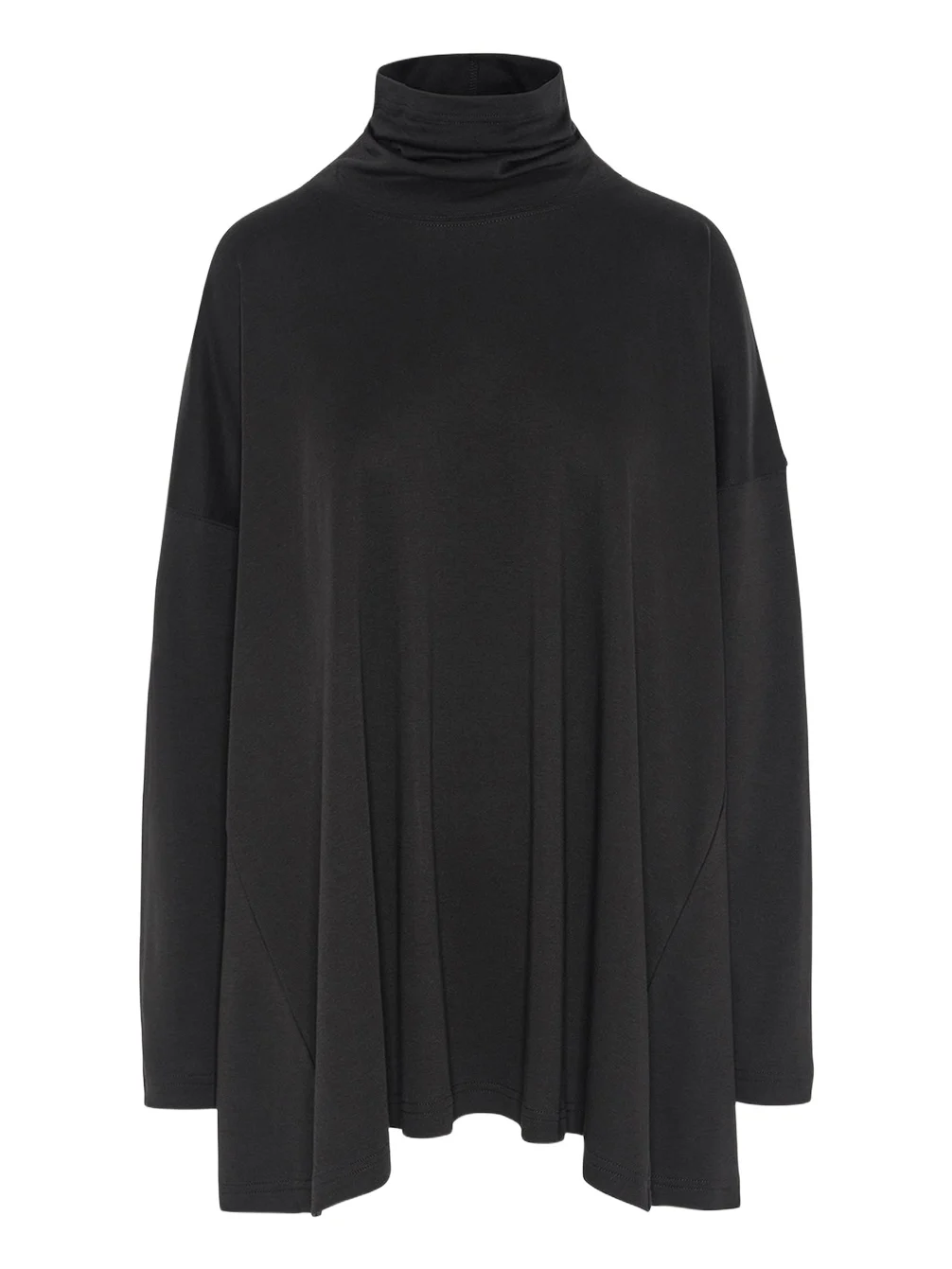 Side Panelled Scrunch Neck T-Shirt (Long Length)