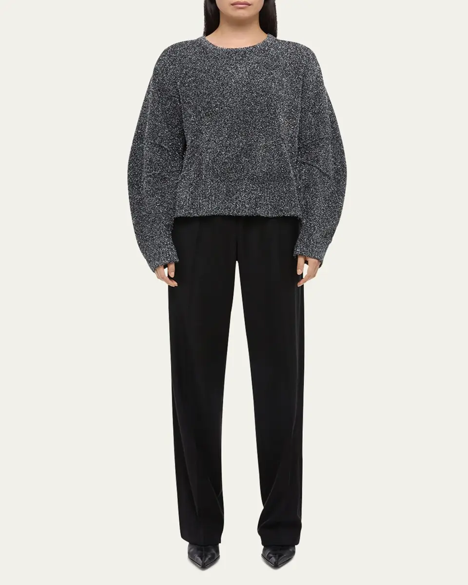 Helmut Lang Apex Sparkly Lurex Crewneck Sweater | Thumbnail 2 Helmut Lang Apex Sparkly Lurex Crewneck Sweater | Thumbnail 2