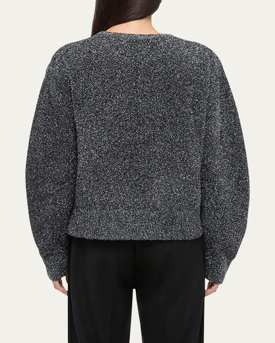 Helmut Lang Apex Sparkly Lurex Crewneck Sweater | Thumbnail 3 Helmut Lang Apex Sparkly Lurex Crewneck Sweater | Thumbnail 3