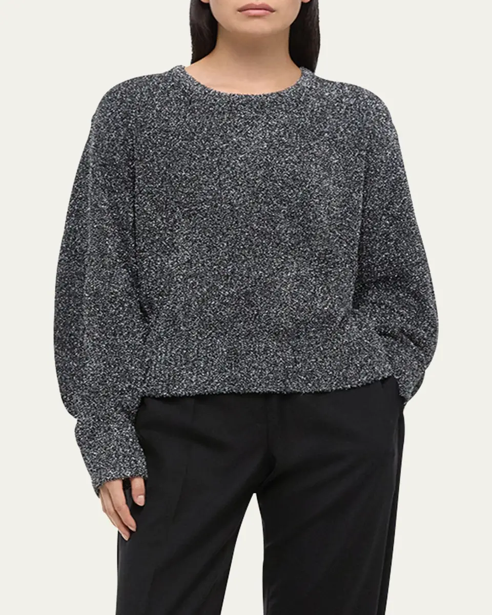 Helmut Lang Apex Sparkly Lurex Crewneck Sweater | Thumbnail 4 Helmut Lang Apex Sparkly Lurex Crewneck Sweater | Thumbnail 4