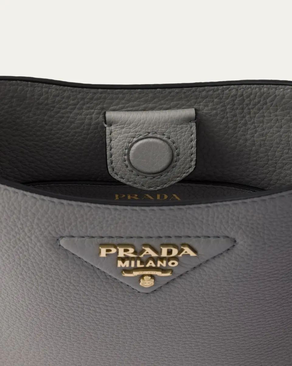 Prada Mini Daino Soft Leather Hobo Crossbody Bag | Thumbnail 3 Prada Mini Daino Soft Leather Hobo Crossbody Bag | Thumbnail 3