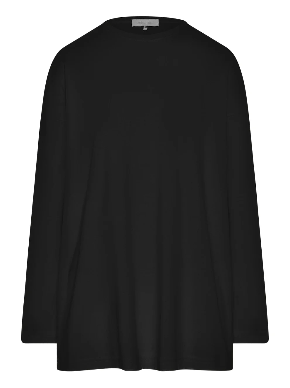 Long-Sleeve Smaller Round-Neck Top (Long Length) Long-Sleeve Smaller Round-Neck Top (Long Length)