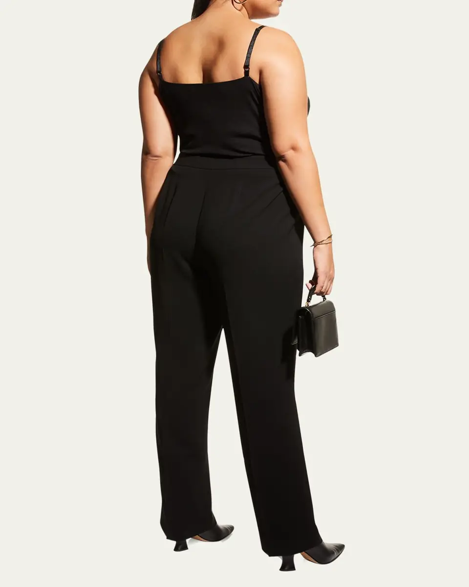 Lafayette 148 New York Plus Size Barrow Straight-Leg Crepe Pants | Thumbnail 3