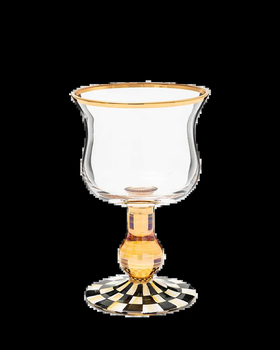 MacKenzie-Childs Courtly Check Wine Glass | Thumbnail 2 MacKenzie-Childs Courtly Check Wine Glass | Thumbnail 2