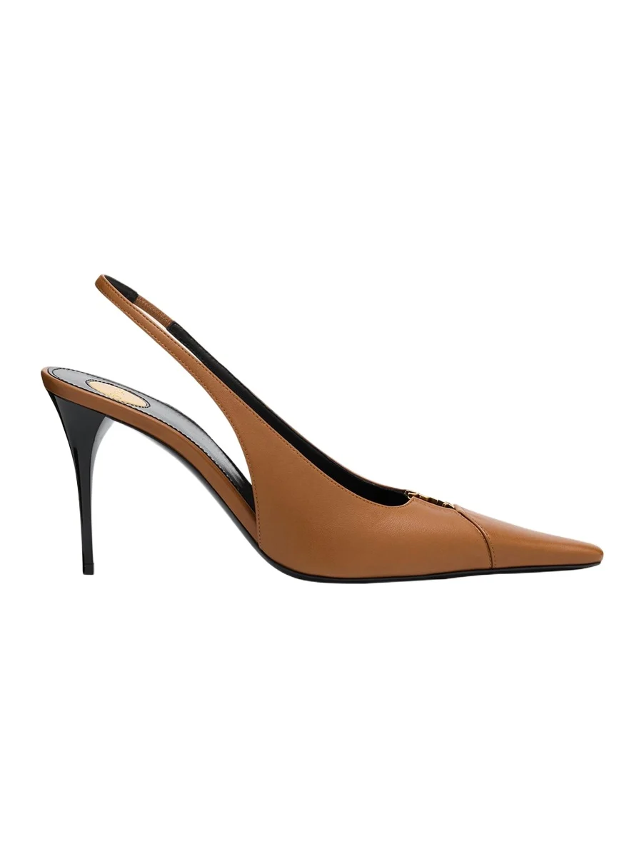 Babylone Leather YSL Slingback Pumps Babylone Leather YSL Slingback Pumps