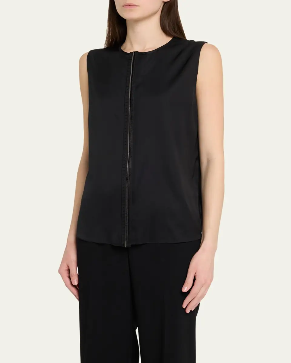 Kobi Halperin Robi Sleeveless Embroidered Blouse | Thumbnail 4