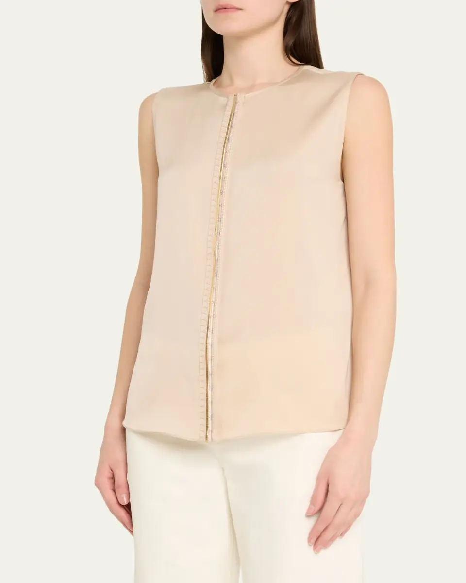 Kobi Halperin Robi Sleeveless Embroidered Blouse | Thumbnail 8