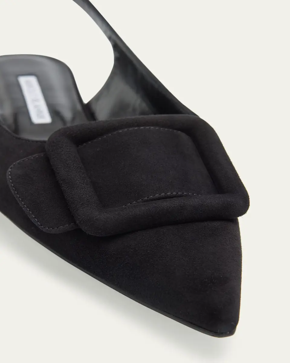 Manolo Blahnik Maylura Suede Slingback Ballerina Flats | Thumbnail 5 Manolo Blahnik Maylura Suede Slingback Ballerina Flats | Thumbnail 5