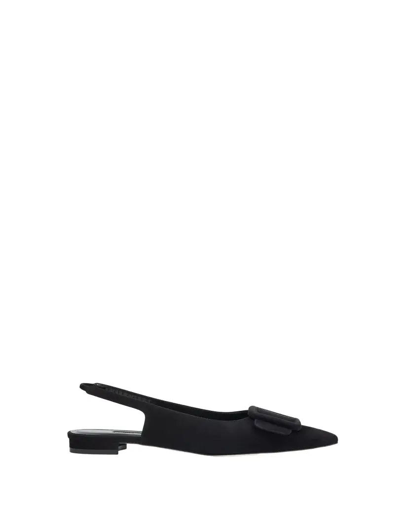 Manolo Blahnik Maylura Suede Slingback Ballerina Flats | Image 1 Manolo Blahnik Maylura Suede Slingback Ballerina Flats | Image 1