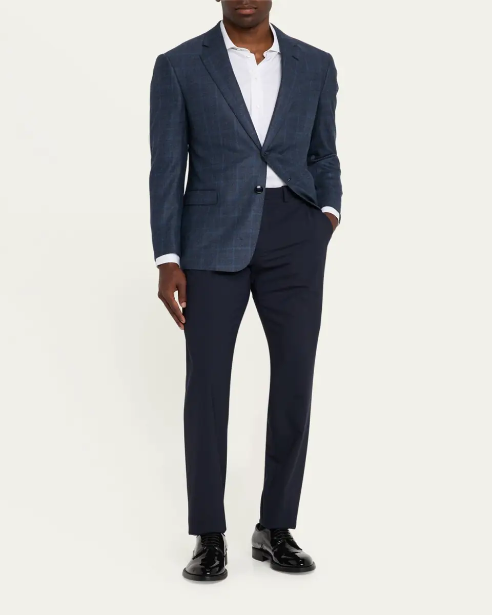 Giorgio Armani Men's Cotton Tonal Dot Dress Shirt | Thumbnail 2 Giorgio Armani Men's Cotton Tonal Dot Dress Shirt | Thumbnail 2