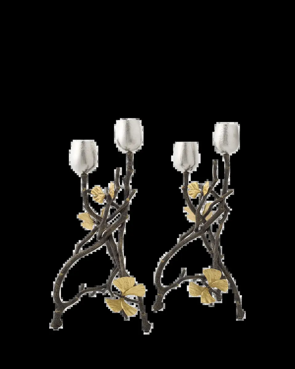 Michael Aram Butterfly Ginkgo Candleholder, Set of 2 | Thumbnail 2
