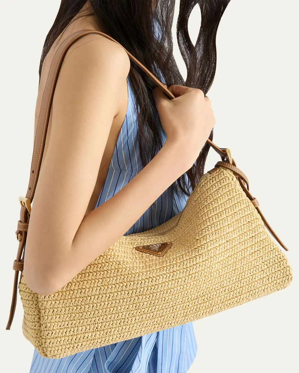 Prada Zip Crochet Shoulder Bag | Thumbnail 2