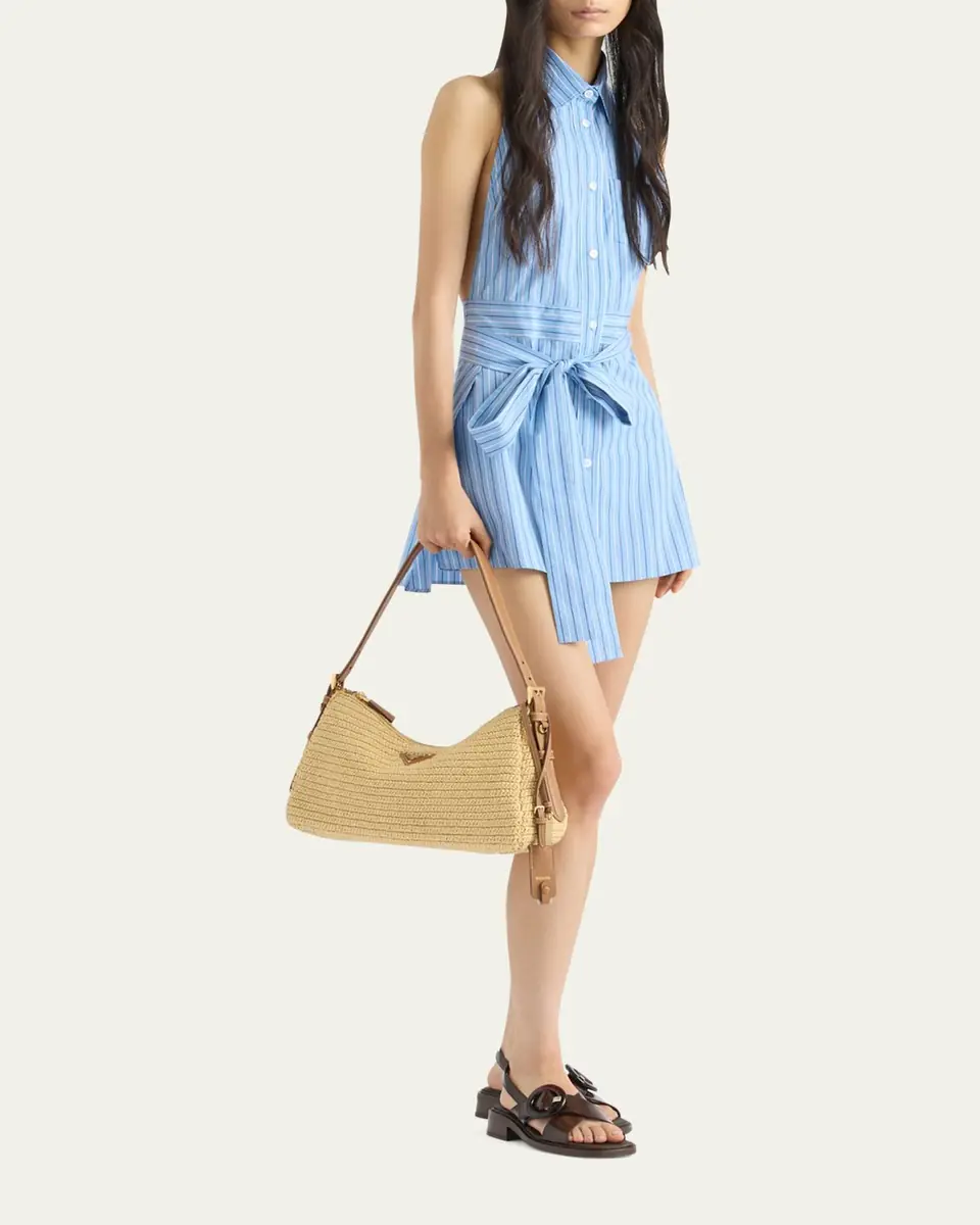 Prada Zip Crochet Shoulder Bag | Thumbnail 5