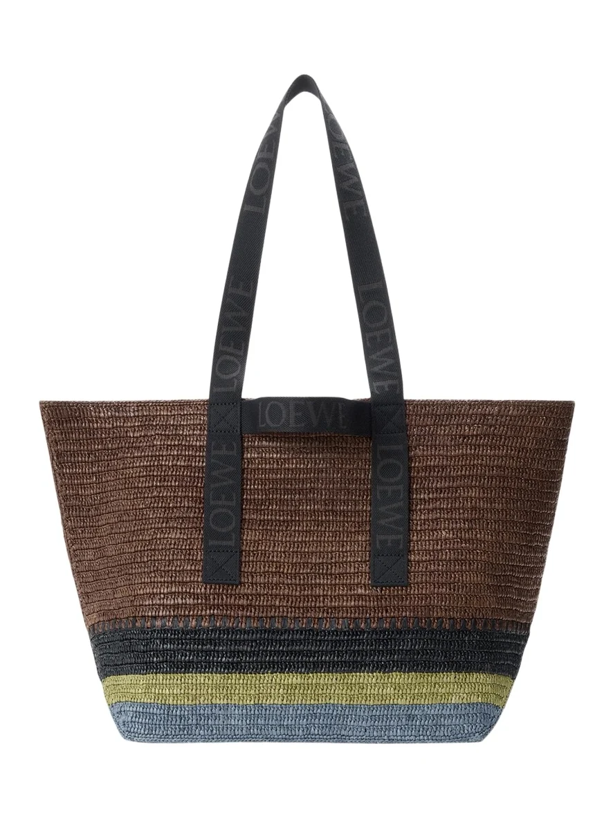 Men's Fold Raffia Shopper Tote Bag Men's Fold Raffia Shopper Tote Bag