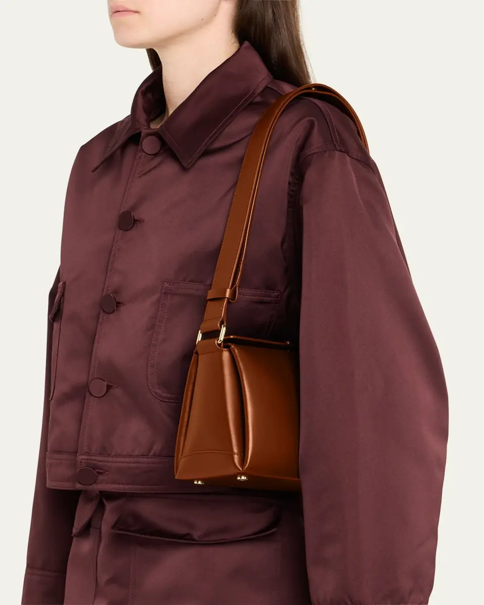 Plan C Small Folded Shoulder Bag in Vitello Leather | Thumbnail 2 Plan C Small Folded Shoulder Bag in Vitello Leather | Thumbnail 2