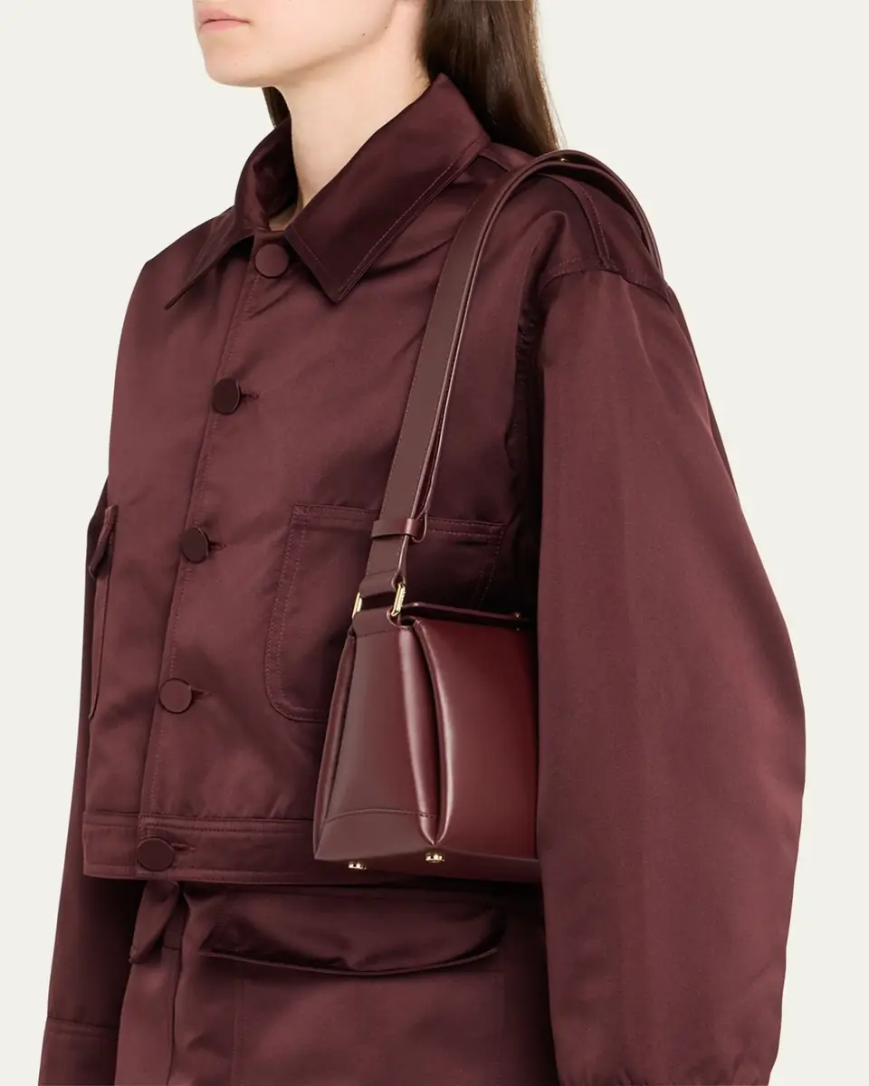 Plan C Small Folded Shoulder Bag in Vitello Leather | Thumbnail 5 Plan C Small Folded Shoulder Bag in Vitello Leather | Thumbnail 5
